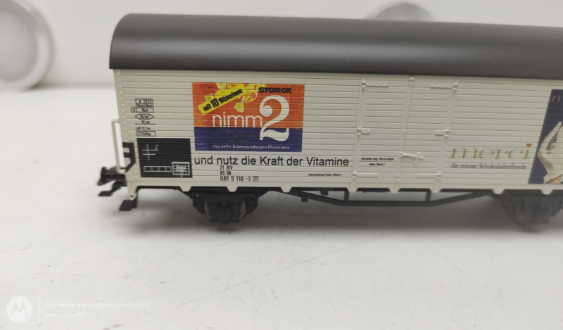 Märklin H0 AC 0815118-5 Gedeckter Güterwagen Nimm2 / Merci / DB