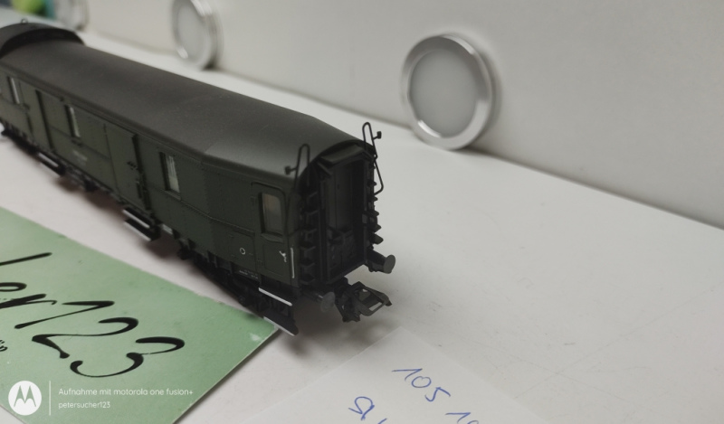 Märklin H0 AC 105 102 Gepäckwagen / Grün / Nem / KK
