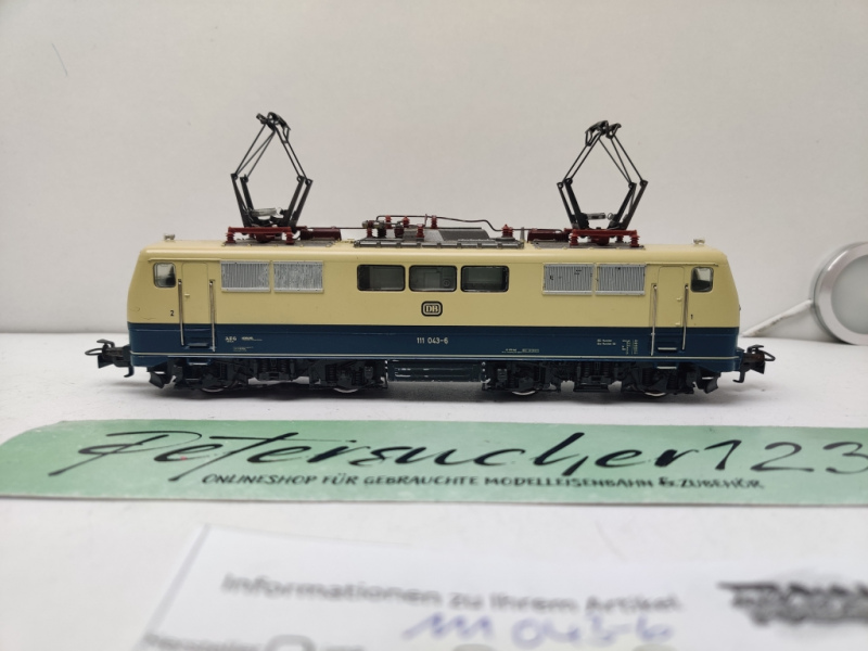 Märklin H0 AC BR111 043-6 / E-Lok / DB / Blau-Beige / Analog