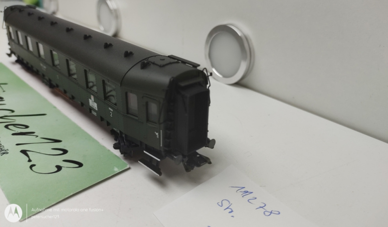 Märklin H0 AC 11278 Personenwagen / DR / 1.+ 2.Kl. / Grün / Nem / KK