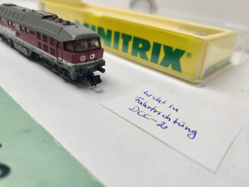 Mini Trix N DC 12875 / BR234 440-6 Diesellok / DR / Rot / DCC / OVP