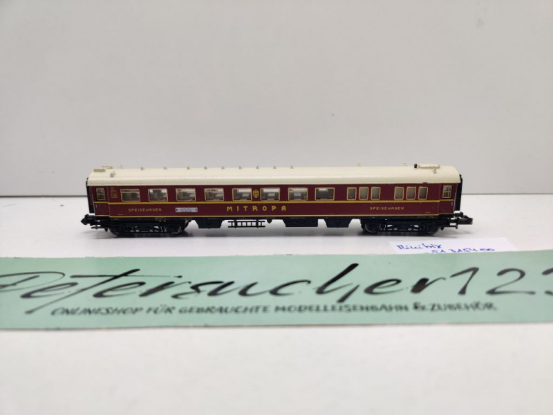 Minitrix N DC 13154 Schnellzug Speisewagen "Mitropa" / WR4ü / DRG