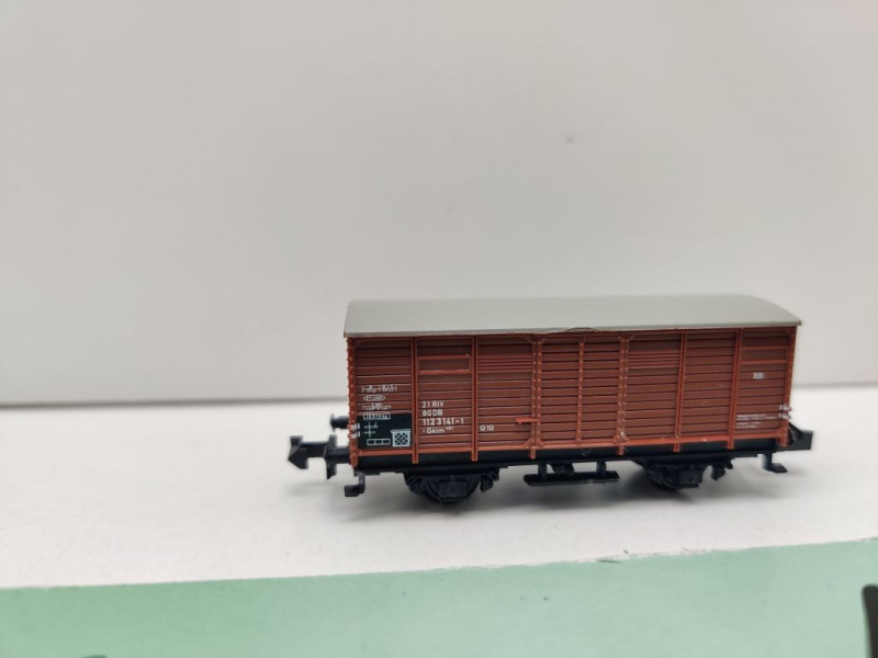 Minitrix N DC 13253 gedeckter Güterwagen Gklm191 / DB