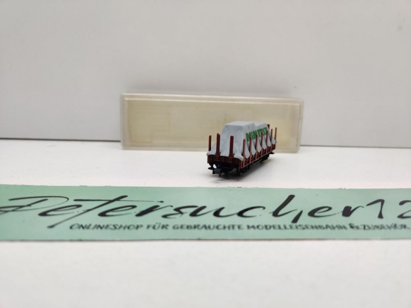 Minitrix N DC 13266 Rungenwagen mit Plane "Minitrix" / Klm441 / DB / ErsatzVP