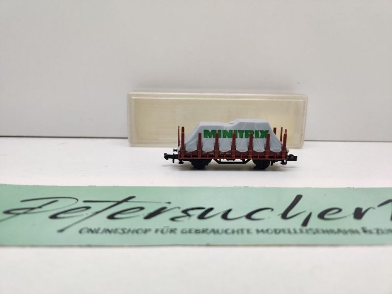 Minitrix N DC 13266 Rungenwagen mit Plane "Minitrix" / Klm441 / DB / ErsatzVP