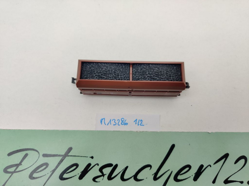 Minitrix N DC 13286 Selbstentladewagen Ladung Kohlen / Fad167 / DB