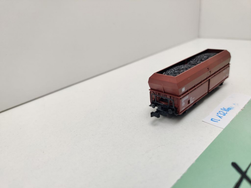 Minitrix N DC 13286 ex 3286 Selbstentladewagen Ladung Kohlen Fad167 / DB