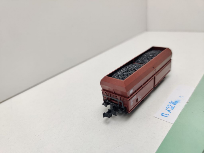 Minitrix N DC 13286 ex 3286 Selbstentladewagen Ladung Kohlen Fad167 / DB