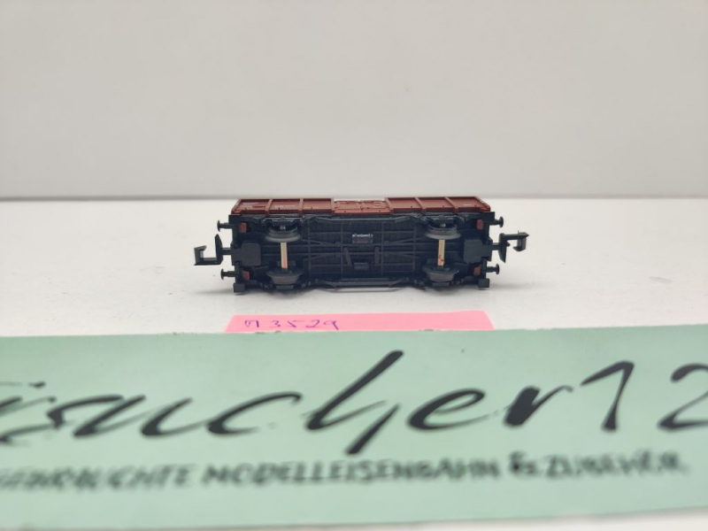 Minitrix N DC 13529 ex 3529 off. Güterwagen Grubenholz E035 / DB