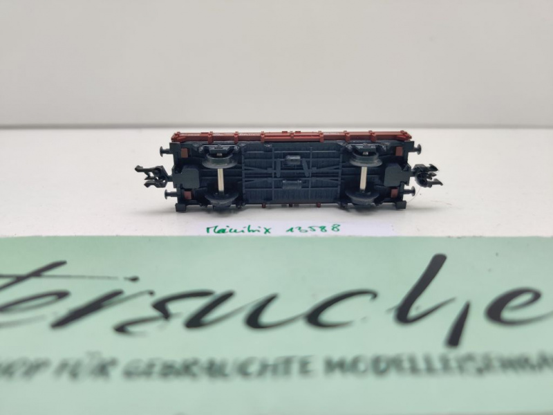 Minitrix N DC 13588 ex 51358800 Niederbordwagen + 2 Unimog Kklmmp514 / DB