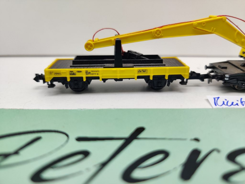 Minitrix N DC 13682 Kranwagen-Garnitur / DB