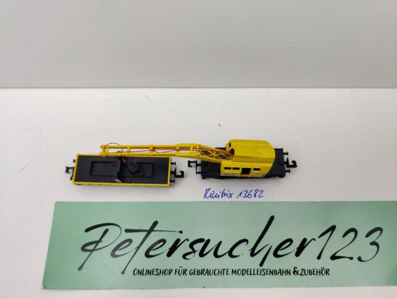 Minitrix N DC 13682 Kranwagen-Garnitur / DB