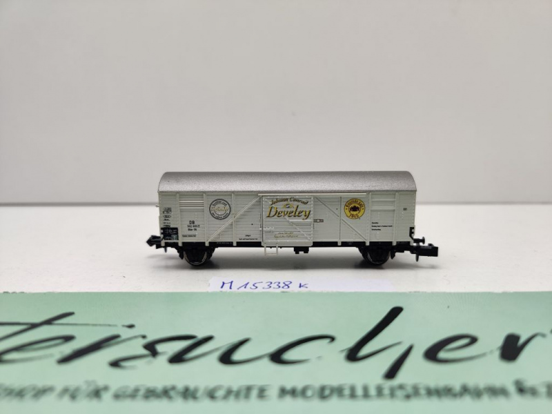 Minitrix N DC 15338 ged Güterwagen "Develey" Gbls36 / SoMo IMA 2005 München / DB