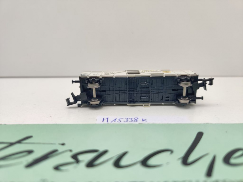 Minitrix N DC 15338 ged Güterwagen "Develey" Gbls36 / SoMo IMA 2005 München / DB