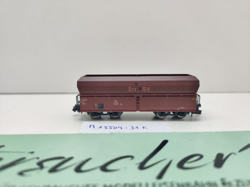 Minitrix N DC 15509-31 Selbstentladewagen "Erz IIId" Fad-50 / DB