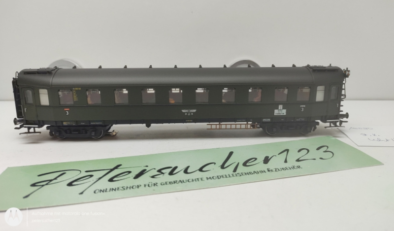 Märklin H0 AC 16080 Personenwagen / DR / 3.Kl. / Grün / Nem / KK / Personen / Licht