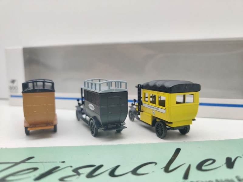 Märklin H0 1898 / dreiteiliges Oldtimer-Lastwagen-Set / Sonderserie zum Jubiläum „500 Jahre Post“/ OVP