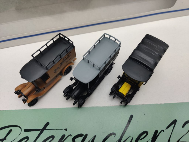 Märklin H0 1898 / dreiteiliges Oldtimer-Lastwagen-Set / Sonderserie zum Jubiläum „500 Jahre Post“/ OVP