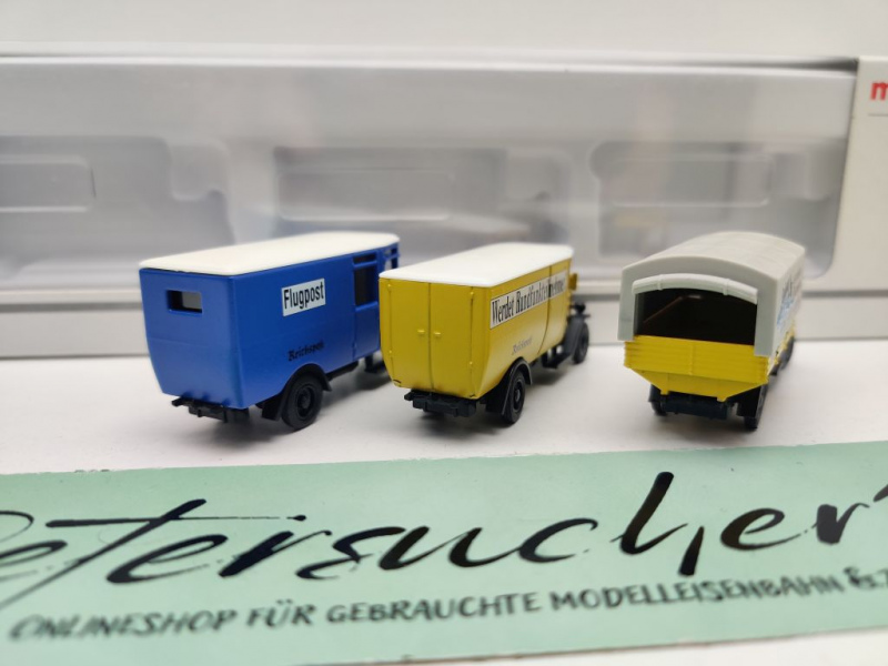 Märklin H0 18987 /  dreiteiliges historisches Postauto-Set  / OVP