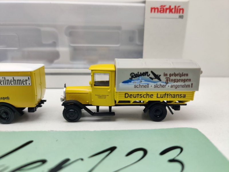 Märklin H0 18987 /  dreiteiliges historisches Postauto-Set  / OVP