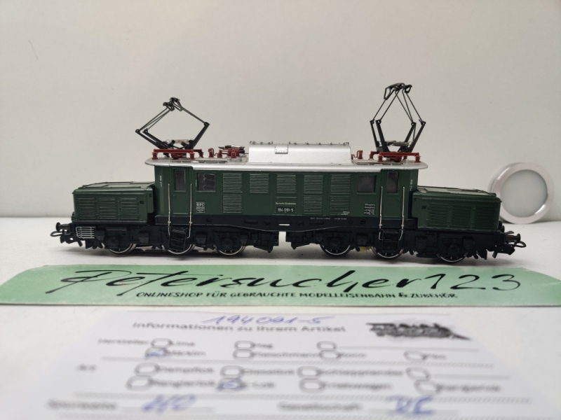 Märklin H0 AC 3022 / BR194 091-5 Elektrolok / Grün  / DB / Analog / Bastler