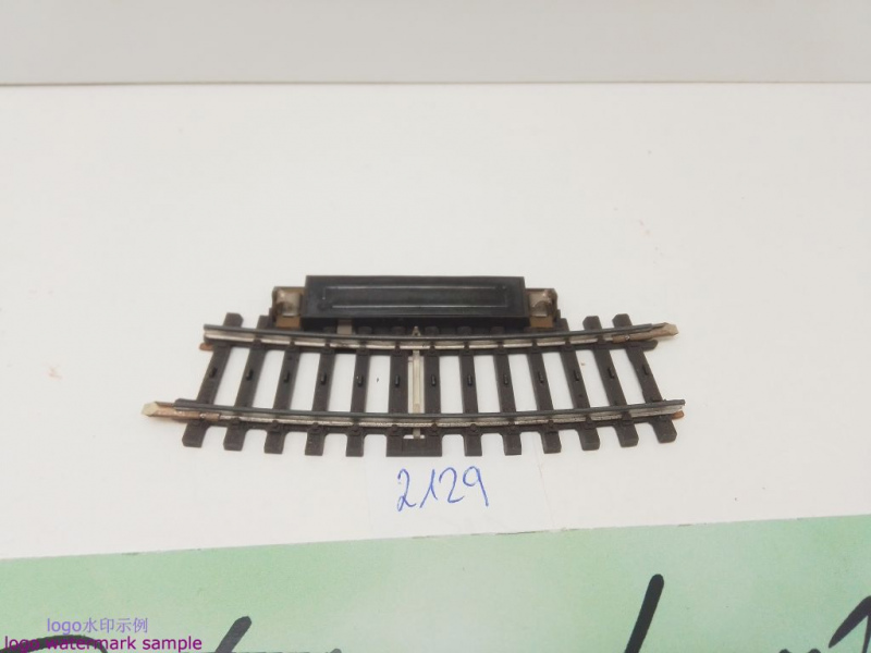 Märklin H0 AC 2129 K-Gleis gebogenes Schaltgleis / 15° = 1/2 / R 360