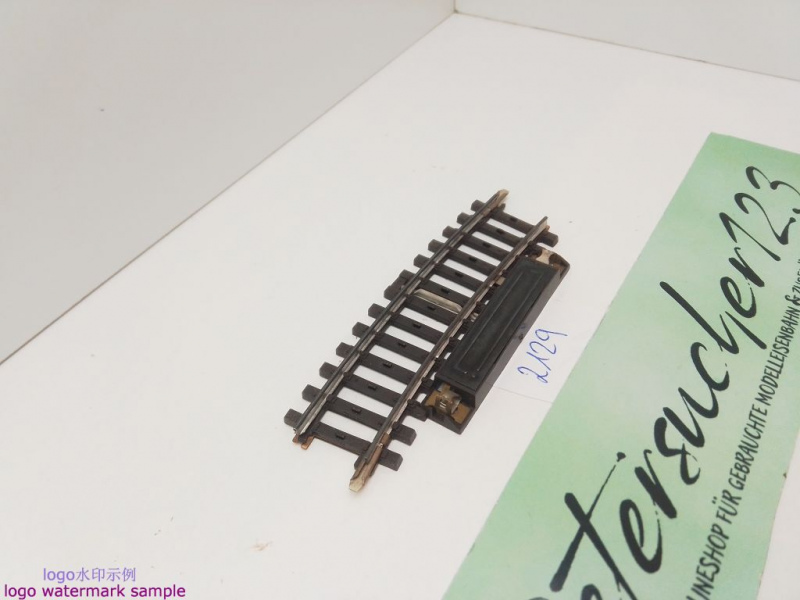 Märklin H0 AC 2129 K-Gleis gebogenes Schaltgleis / 15° = 1/2 / R 360