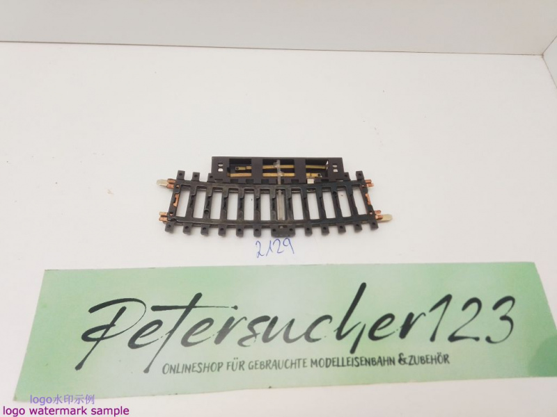 Märklin H0 AC 2129 K-Gleis gebogenes Schaltgleis / 15° = 1/2 / R 360
