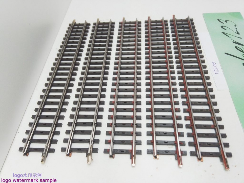 Märklin H0 AC 2200 5x Gerades K-Gleis / 1/1 = 180 mm / Farbe, Rost, Kleber