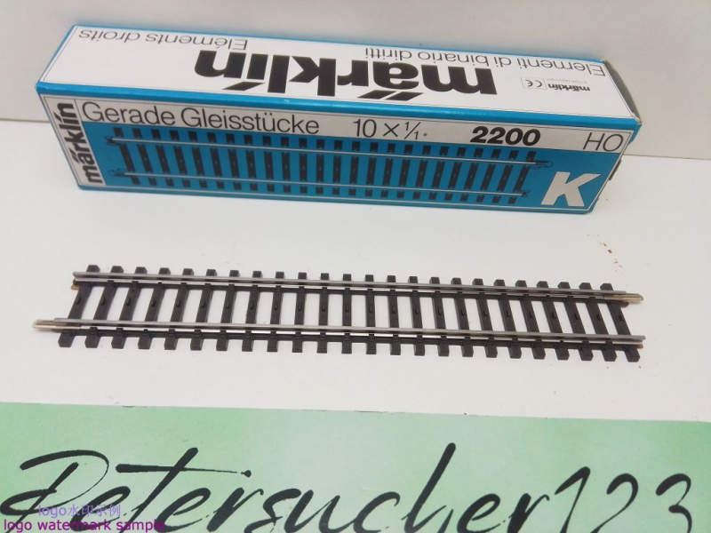 Märklin H0 AC 2200 1x Gerades K-Gleis aus OVP / 1/1 = 180 mm