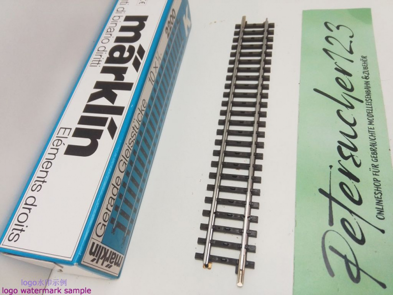 Märklin H0 AC 2200 1x Gerades K-Gleis aus OVP / 1/1 = 180 mm