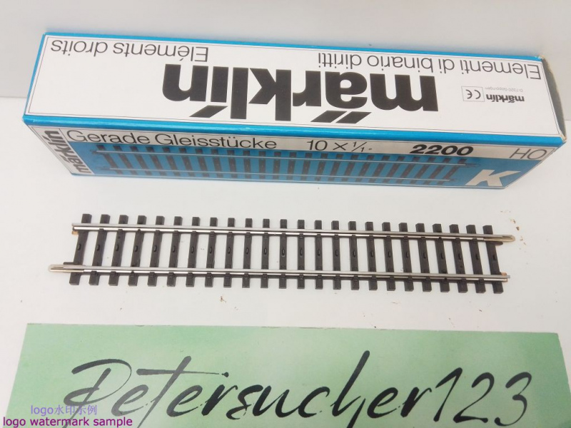 Märklin H0 AC 2200 1x Gerades K-Gleis aus OVP / 1/1 = 180 mm