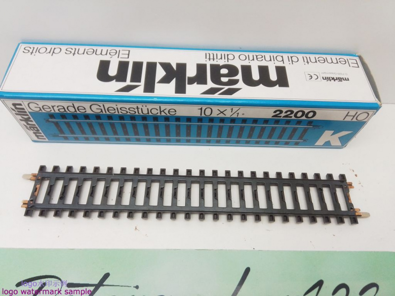Märklin H0 AC 2200 1x Gerades K-Gleis aus OVP / 1/1 = 180 mm