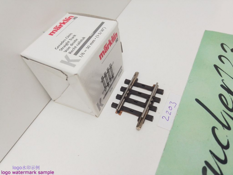 Märklin H0 AC 2203 1x Gerades K-Gleis / 1/6 = 30 mm / aus OVP