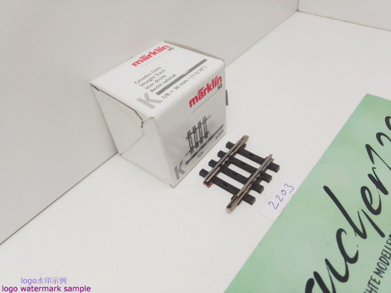 Märklin H0 AC 2203 1x Gerades K-Gleis / 1/6 = 30 mm / aus OVP