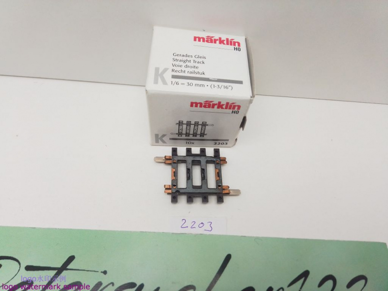 Märklin H0 AC 2203 1x Gerades K-Gleis / 1/6 = 30 mm / aus OVP