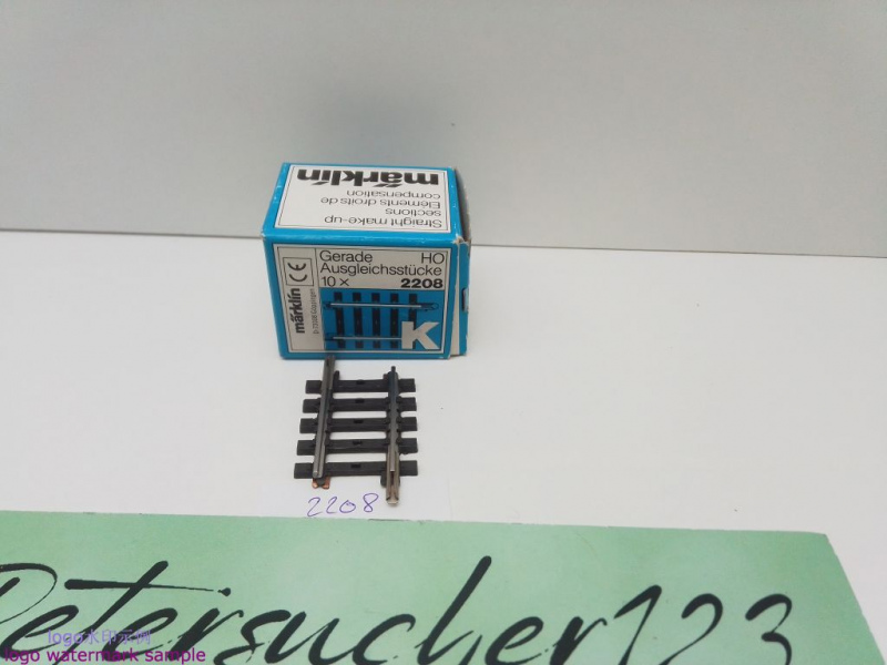 Märklin H0 AC 2208 1x Gerades K-Gleis / 35,1 mm / aus OVP