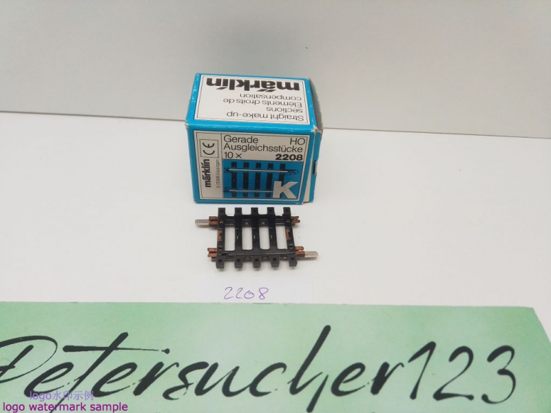 Märklin H0 AC 2208 1x Gerades K-Gleis / 35,1 mm / aus OVP