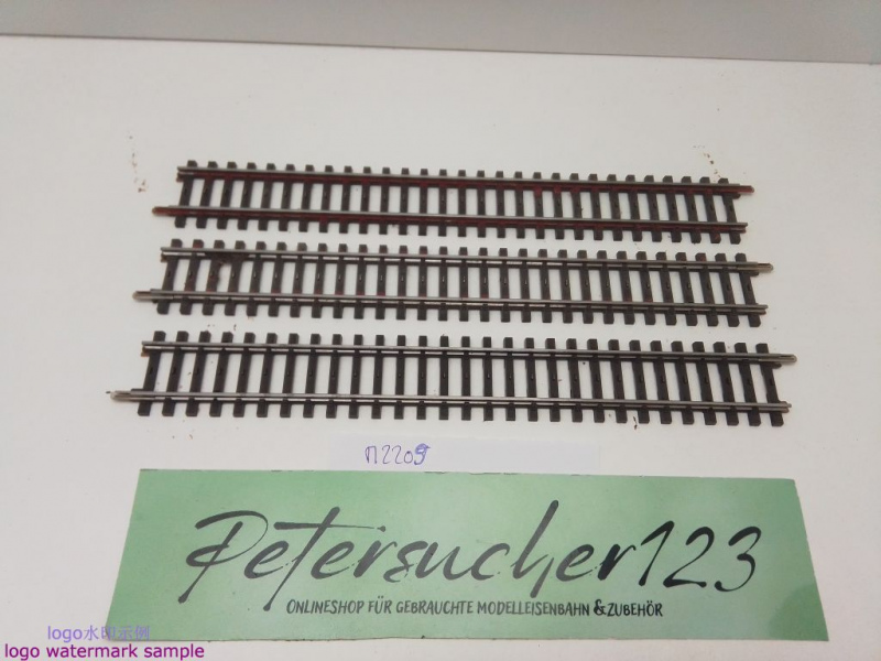 Märklin H0 AC 2209 3x Gerades K-Gleis / 217,9 mm / Farbe, Kleber