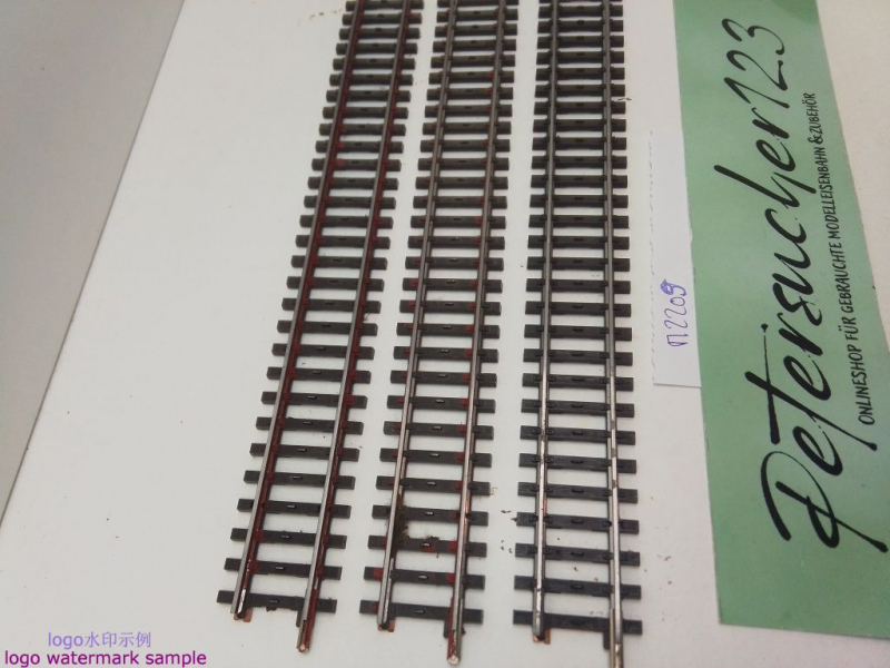 Märklin H0 AC 2209 3x Gerades K-Gleis / 217,9 mm / Farbe, Kleber
