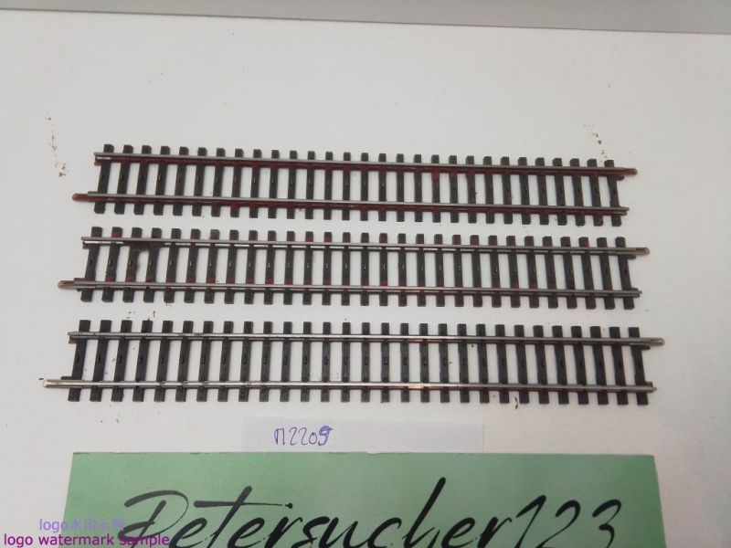 Märklin H0 AC 2209 3x Gerades K-Gleis / 217,9 mm / Farbe, Kleber