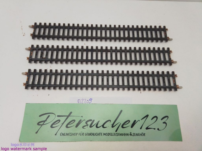Märklin H0 AC 2209 3x Gerades K-Gleis / 217,9 mm / Farbe, Kleber