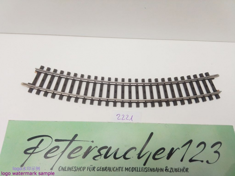 Märklin H0 AC 2221 1x gebogenes K-Gleis / R 360 / 30° = 1/1