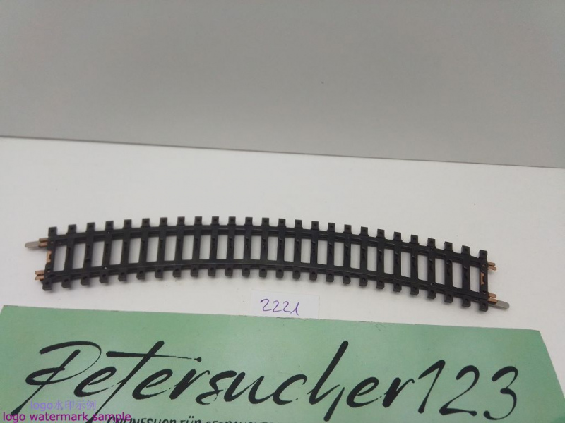 Märklin H0 AC 2221 1x gebogenes K-Gleis / R 360 / 30° = 1/1