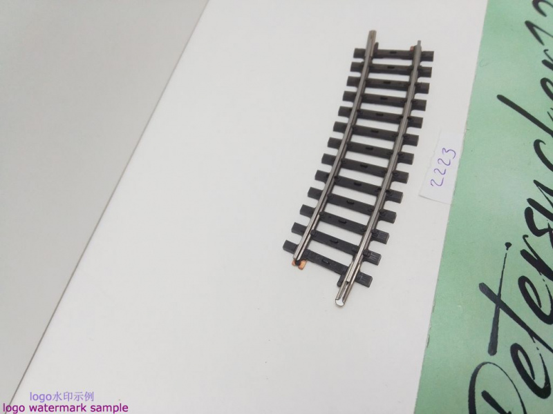 Märklin H0 AC 2223 1x gebogenes K-Gleis / R 360 / 15° = 1/2