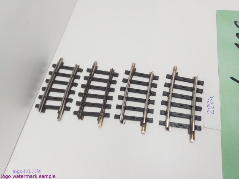 Märklin H0 AC 2224 4x Gebogenes K-Gleis / R=360 mm / 1/4=7,5° / Farbe Kleber Rost