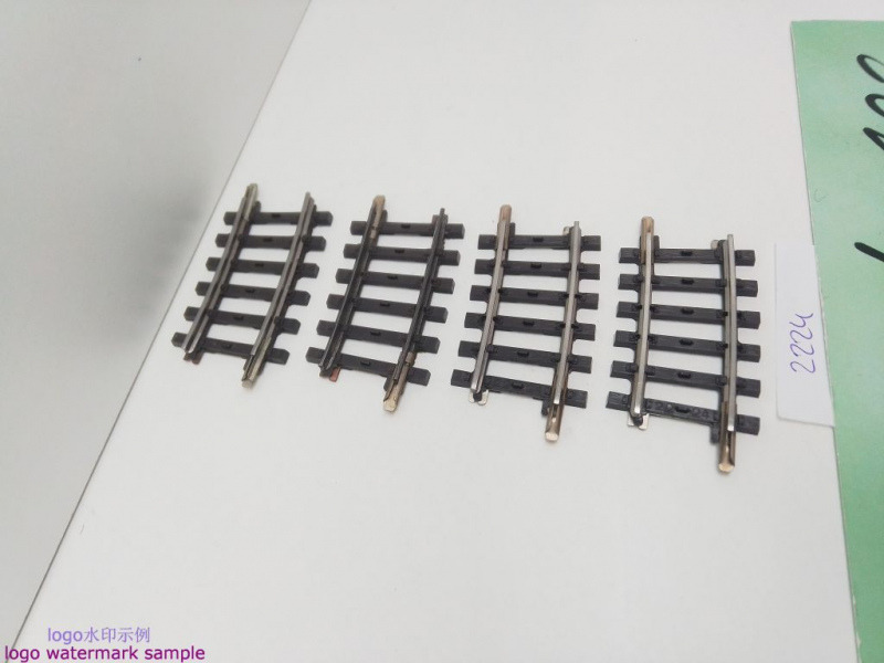 Märklin H0 AC 2224 4x Gebogenes K-Gleis / R=360 mm / 1/4=7,5° / Farbe Kleber Rost