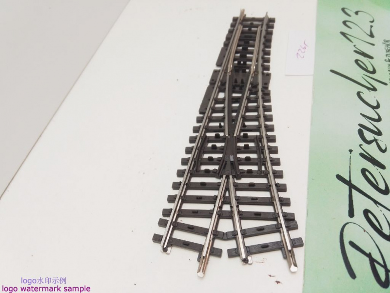 Märklin H0 AC 2265 K-Gleis Weiche / links / 168,9 mm / 22° 30