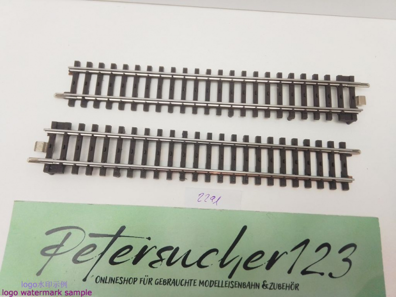 Märklin H0 AC 2291 Set Übergangsgleis K- auf M-Gleis / 1/1 = 180 mm