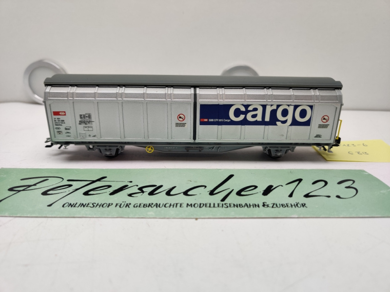 Märklin H0 AC 2458123-5 Gedeckter Güterwagen CARGO / Grau / SBB / 2-Achser